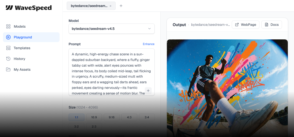 WaveSpeedAI Interface
